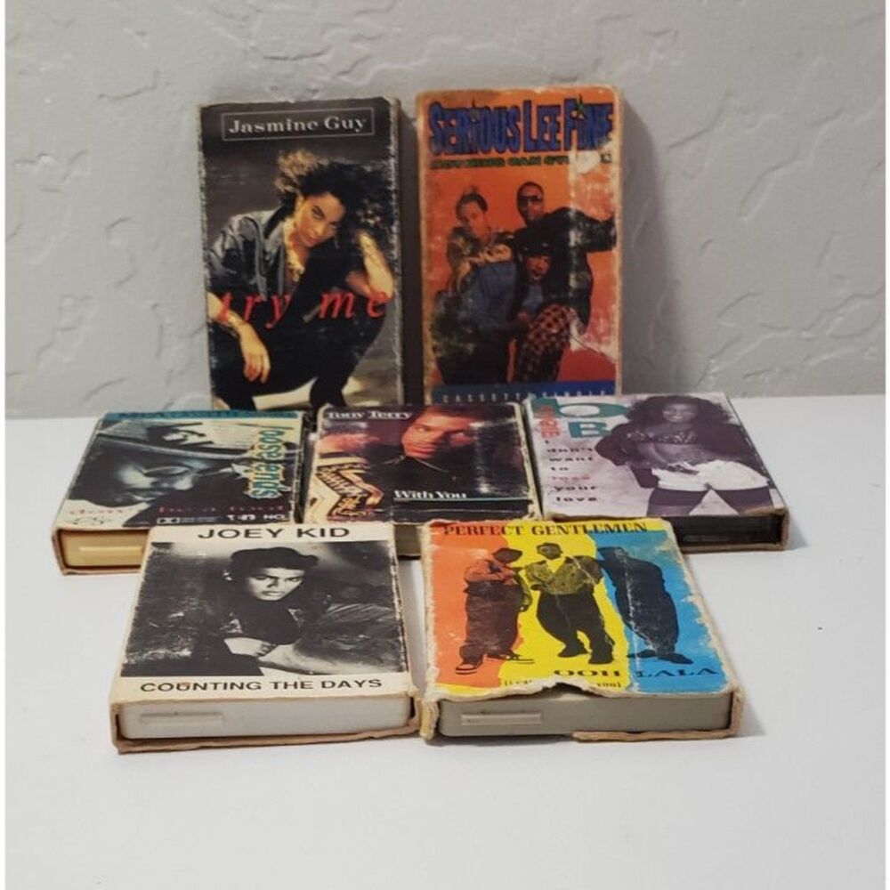 Lot of 7 Cassette Tapes in Cardbord Covers ~Vintage
